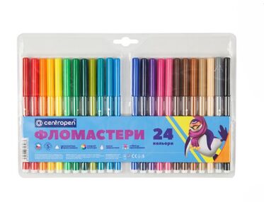 фломастери 24 кольори Centropen в асортименті фломастери 24 кольори Centropen в асортименті