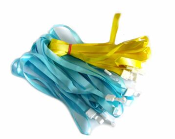 шнурівка для бейджика металевий тримач колір в асортименті