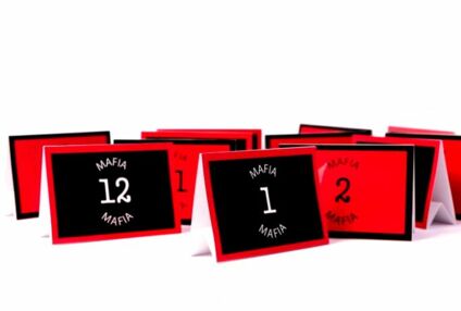 Номерки для гри в "Мафію" №1-12