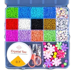 набір бісеру та намистин для плетіння браслетів творчість KA-23-632