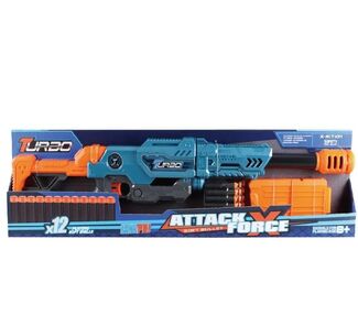 Іграшкова рушниця Turbo механічна з магазином та м'якими набоями (12 шт.) ВТ338