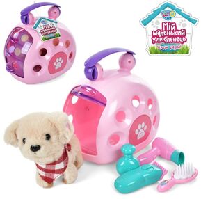 ИД Собака 8661 плюш, ходить,набір грумера, переноска, муз