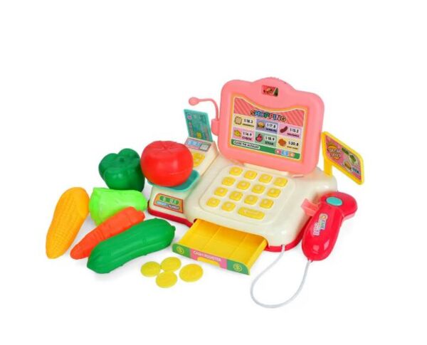 Касовий апарат 23 см сканер звук рухлива деталь продукти 2 види по 2 кольори 682-1A-1B Ціна (цена) 246.06грн. | придбати  купити (купить) Касовий апарат 23 см сканер звук рухлива деталь продукти 2 види по 2 кольори 682-1A-1B доставка по Украине, купить книгу, детские игрушки, компакт диски 1