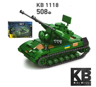 конструктор військова техніка танк 508 деталей kb 1118