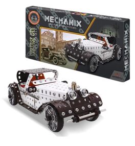 металевий конструктор розвиваючий ретро автомобіль 353 елемента Mechanix 01019