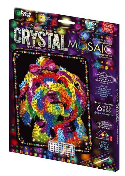 набір для творчості crystal mosaic CRM-02-05 самоклеючі кристали Ціна (цена) 81.80грн. | придбати  купити (купить) набір для творчості crystal mosaic CRM-02-05 самоклеючі кристали доставка по Украине, купить книгу, детские игрушки, компакт диски 0