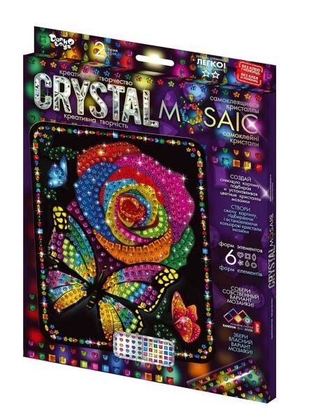 набір для творчості crystal mosaic CRM-02-07 самоклеючі кристали Ціна (цена) 81.80грн. | придбати  купити (купить) набір для творчості crystal mosaic CRM-02-07 самоклеючі кристали доставка по Украине, купить книгу, детские игрушки, компакт диски 0