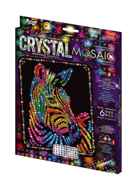 набір для творчості crystal mosaic CRM-02-08 самоклеючі кристали Ціна (цена) 81.80грн. | придбати  купити (купить) набір для творчості crystal mosaic CRM-02-08 самоклеючі кристали доставка по Украине, купить книгу, детские игрушки, компакт диски 0