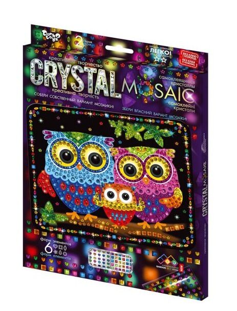 набір для творчості crystal mosaic CRM-02-10 самоклеючі кристали Ціна (цена) 81.80грн. | придбати  купити (купить) набір для творчості crystal mosaic CRM-02-10 самоклеючі кристали доставка по Украине, купить книгу, детские игрушки, компакт диски 0