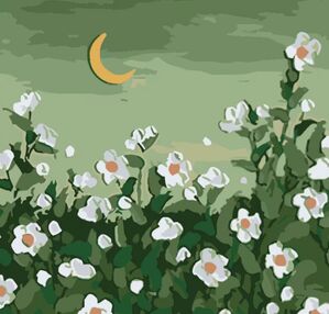 Розпис по номерах 20х20 HH5116 Місяць у квітах "Strateg"