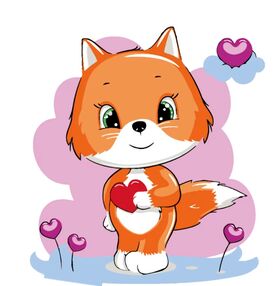 Розпис по номерах 20х20 HH5131 Лисенятко "Strateg"