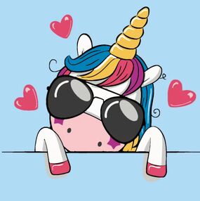 Розпис по номерах 20х20 HH5132 Єдиноріг в окулярах "Strateg"