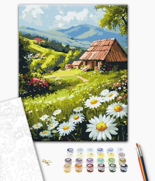 Розпис по номерах 40х50 BS54381 Сільський затишок brushme Брашми Ціна (цена) 176.30грн. | придбати  купити (купить) Розпис по номерах 40х50 BS54381 Сільський затишок brushme Брашми доставка по Украине, купить книгу, детские игрушки, компакт диски 1