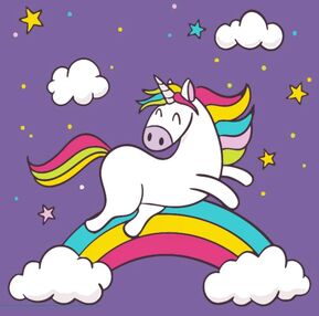 Розпис по номерах 20х20 HH5451 Казковий єдиноріг "Strateg"