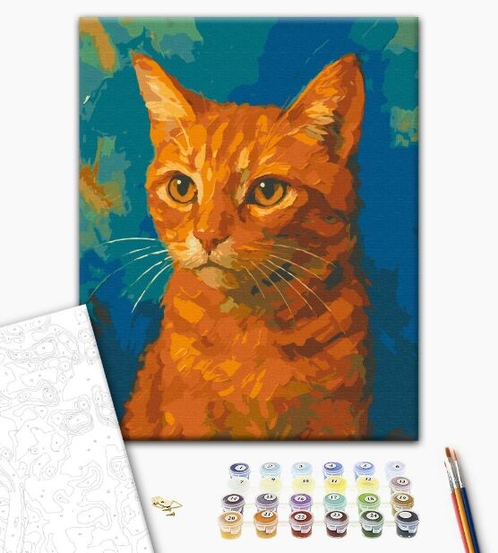 Розпис по номерах 40х50 BS54529 Рудий кіт brushme Брашми Ціна (цена) 182.50грн. | придбати  купити (купить) Розпис по номерах 40х50 BS54529 Рудий кіт brushme Брашми доставка по Украине, купить книгу, детские игрушки, компакт диски 1