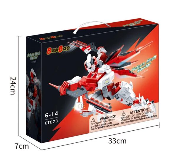 конструктор 689 елементів механічні воїни ертек Banbao ET873 Ціна (цена) 893.30грн. | придбати  купити (купить) конструктор 689 елементів механічні воїни ертек Banbao ET873 доставка по Украине, купить книгу, детские игрушки, компакт диски 1