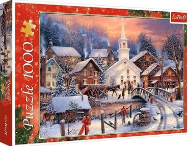 пазли 1000 елементів біле різдво Trefl 10602