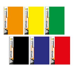 блокнот а5 90 аркушів пластик 2 розділи пружина збоку