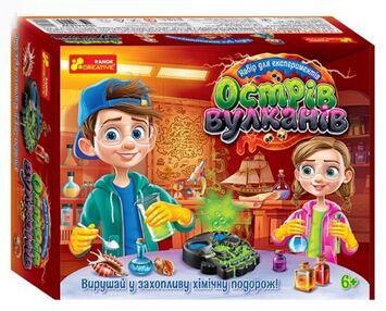 Набір для експерементів Острів вулканів Набір для експерементів Острів вулканів