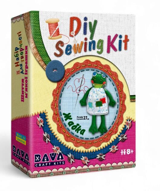 Набір для творчості Шиття м'якої іграшки Жабка МИ-003 Ціна (цена) 133.00грн. | придбати  купити (купить) Набір для творчості Шиття м'якої іграшки Жабка МИ-003 доставка по Украине, купить книгу, детские игрушки, компакт диски 0