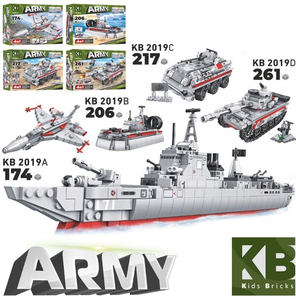 конструктор військовий транспорт від 174 деталей 4 види KB 2019 Ціна (цена) 172.60грн. | придбати  купити (купить) конструктор військовий транспорт від 174 деталей 4 види KB 2019 доставка по Украине, купить книгу, детские игрушки, компакт диски 0