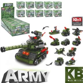 Конструктор KB 2020 військовий транспорт, від 28 деталей