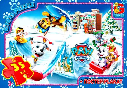 Пазли G-Toys 35 елементів midi щенячий патруль rw0889