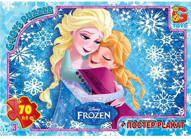 пазли G-Toys 70 елементів midi frozen fr054