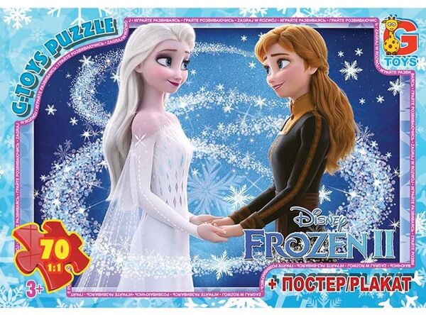 пазли G-Toys 70 елементів midi frozen fr055 Ціна (цена) 56.30грн. | придбати  купити (купить) пазли G-Toys 70 елементів midi frozen fr055 доставка по Украине, купить книгу, детские игрушки, компакт диски 0