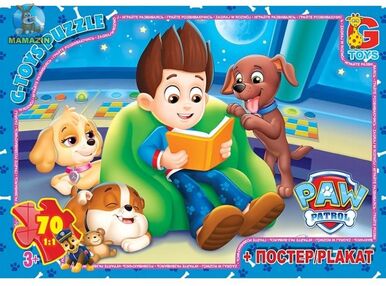 пазли 70 елементів midi g-toys щенячий патруль pw0837