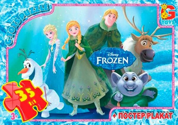 ИД Пазли 35 ел midi G-Toys FR005 Frozen Ціна (цена) 56.30грн. | придбати  купити (купить) ИД Пазли 35 ел midi G-Toys FR005 Frozen доставка по Украине, купить книгу, детские игрушки, компакт диски 0