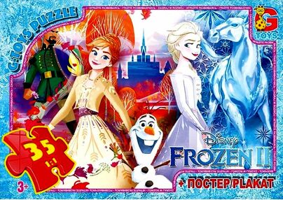 Пазли G-Toys 35 елементів midi Frozen FR026