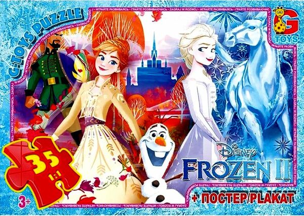Пазли G-Toys 35 елементів midi Frozen FR026 Ціна (цена) 56.30грн. | придбати  купити (купить) Пазли G-Toys 35 елементів midi Frozen FR026 доставка по Украине, купить книгу, детские игрушки, компакт диски 0