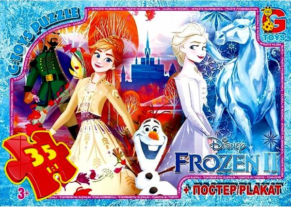 Пазли G-Toys 35 елементів midi Frozen FR026 Ціна (цена) 56.30грн. | придбати  купити (купить) Пазли G-Toys 35 елементів midi Frozen FR026 доставка по Украине, купить книгу, детские игрушки, компакт диски 0