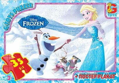 Пазли G-Toys 35 елементів midi Frozen FR052