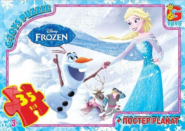 Пазли G-Toys 35 елементів midi Frozen FR052 Ціна (цена) 56.30грн. | придбати  купити (купить) Пазли G-Toys 35 елементів midi Frozen FR052 доставка по Украине, купить книгу, детские игрушки, компакт диски 0