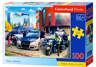 пазли castorland 100 елементів поліцейська станція 111176