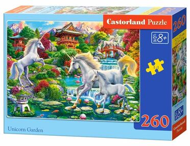 пазли castorland 260 елементів Unicom Garden артикул 27590