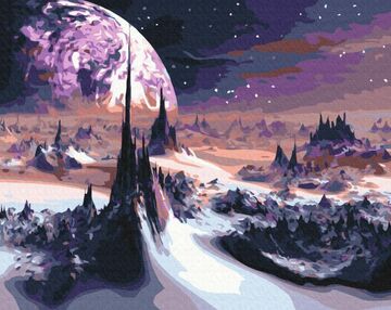 Розпис по номерах 40х50 BS40470 Космічні пейзажи brushme Брашми