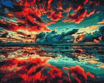 Розпис по номерах 40х50 BS52183 Відзеркалення світу brushme Брашми