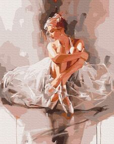 Розпис по номерах 40х50 BS52894 Балерина в хмаринці ніжності brushme Брашми