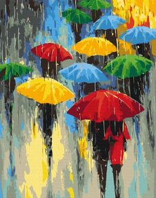 Розпис по номерах 40х50 BS53048 Кольоровий дощ brushme Брашми