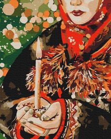 Розпис по номерах 40х50 BS53437 Різдвяна свічка brushme Брашми