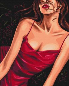 Розпис по номерах 40х50 BS53573 Спокусливий червоний brushme Брашми