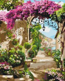 Розпис по номерах 40х50 BS53739 Квіткова арка brushme Брашми