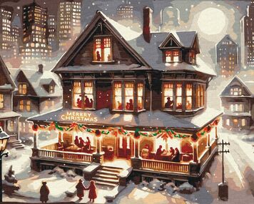 Розпис по номерах 40х50 BS53842 Вечірка у новорічну ніч brushme Брашми