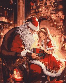 Розпис по номерах 40х50 BS53850 Подарунок від Санти brushme Брашми