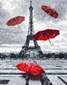 Алмазна мозаїка 40х50 DBS1022 Дощовий Париж brushme Брашми