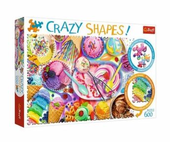 пазли 600 елементів шалені пазли солодке морозиво Trefl 11119