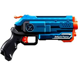 Іграшковий пістолет механічний з барабаном та м'якими набоями 6 штук ВТ306